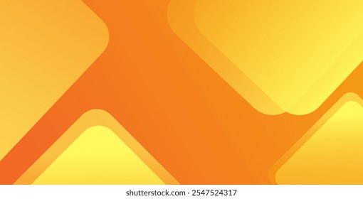 Abstract Geometric Background in Yellow and Orange Gradient with Overlapping Shapes - Modern, Minimalistic Design for Digital Art, Graphic Design, Wallpapers, and Creative Projects in Warm Vibrant Ton