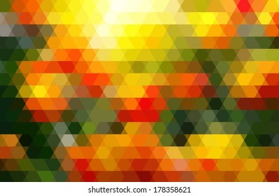 Abstract geometric background yellow, red, green.  Vector EPS 10 illustration.