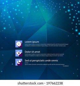 Abstract geometric background for your business presentation. Vector illustration