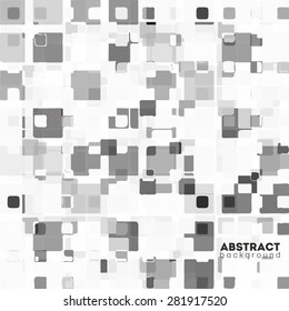 Abstract Geometric Background For Your Design. Monochrome Colors. Shades of Grey