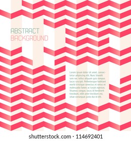 Abstract geometric background with zigzags. Can be used in textiles, for book design, website background.