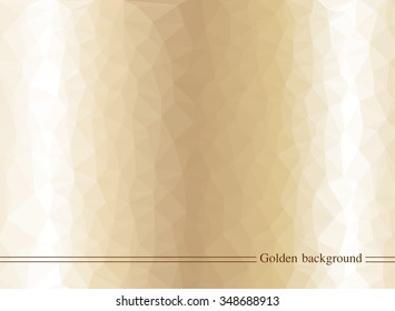 Abstract geometric background.Golden polygonal background.Vector illustration. - Shutterstock ID 348688913