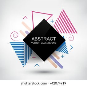 Abstract geometric background.Modern background with geometric shapes.