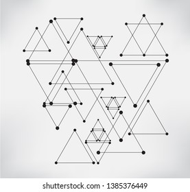 Abstract geometric background.Modern background with triangles.