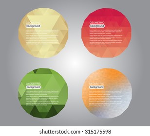 Abstract geometric background.Polygonal backgrounds.Vector illustration.