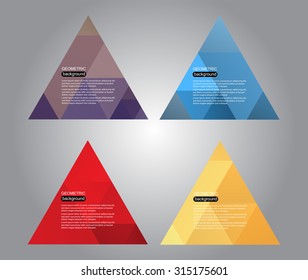 Abstract geometric background.Polygonal backgrounds.Vector illustration.