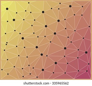 Abstract geometric background.Polygonal vector background.