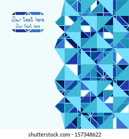 Abstract, geometric backgrounds.