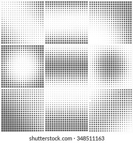Abstract geometric backgrounds for business, web design, print. Set of nine monochrome  vector triangle backgrounds. Repeating geometric tiles from monochrome triangles.