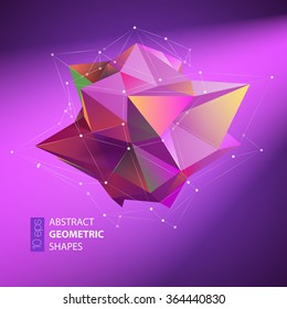 Fondo geométrico abstracto color completo. Ilustración del vector EPS10