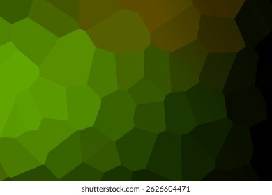 Fondos geométricos Abstractas en tonos verdes. Diseño de Vector poligonal.