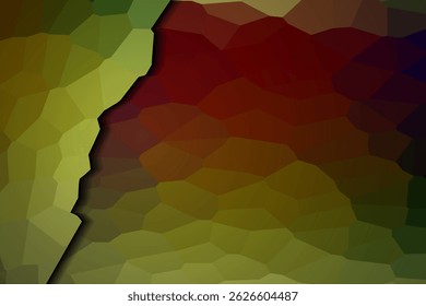 Fondos geométricos Abstractas en tonos verdes. Diseño de Vector poligonal.