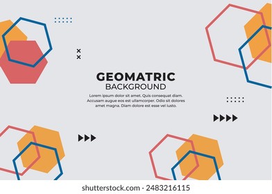 Abstrakte geometrische Hintergründe und Polygon-Formen. Geschmeidiger abstrakter Hintergrund, Vektorgrafik Design für Business, Corporate, Institution, Präsentation und Seminar
