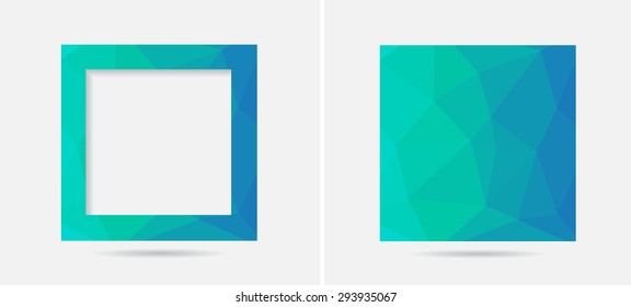 Abstract geometric backgrounds .Polygonal backgrounds set.Vector illustration.