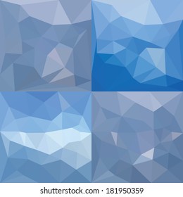 Abstract Geometric backgrounds. Polygonal vector design.