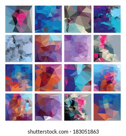 Abstract Geometric backgrounds. Polygonal vector design.