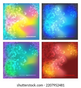 Abstrakte geometrische Hintergründe. Polygonales Vektordesign.