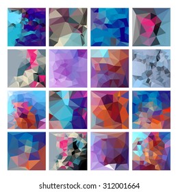 Abstract Geometric backgrounds. Polygonal vector design.