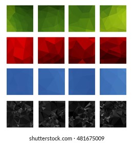 Abstract Geometric backgrounds. Polygonal vector design.