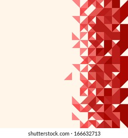 Abstract, geometric backgrounds. Red