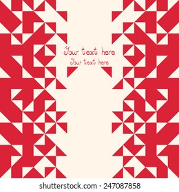 Abstract, geometric backgrounds. Red