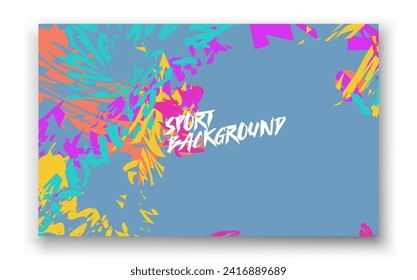 Abstract geometric backgrounds for sports and games. Abstract racing backgrounds for t-shirts, race car livery, car vinyl stickers, etc. Vector background.