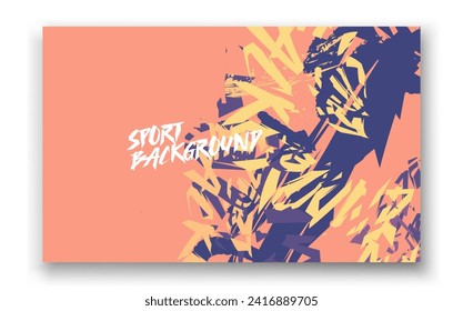 Abstract geometric backgrounds for sports and games. Abstract racing backgrounds for t-shirts, race car livery, car vinyl stickers, etc. Vector background.
