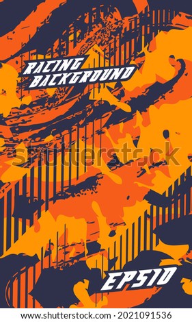 Abstract geometric backgrounds for sports and games. Abstract racing backgrounds for t-shirts, race car livery, car vinyl stickers, etc. Vector background.	