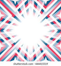 Abstract geometric backgrounds with stars, diamond shapes and rays of light. Perfect for poster background design. Vector illustration.