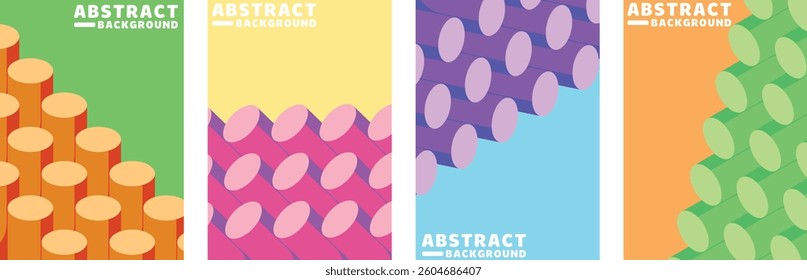 Abstract Geometric Backgrounds, Vector Illustration.
