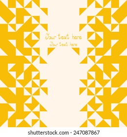 Abstract, geometric backgrounds. Yellow