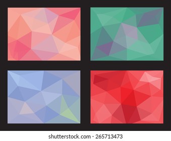 Abstract geometric backgrounds.Polygonal backgrounds.Vector illustration.