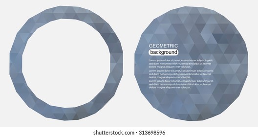 Abstract geometric backgrounds.Polygonal backgrounds.Vector illustration.