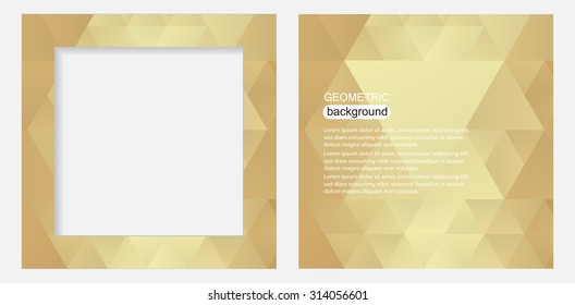 Abstract geometric backgrounds.Polygonal backgrounds.Vector illustration.