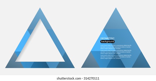 Abstract geometric backgrounds.Polygonal backgrounds.Vector illustration.