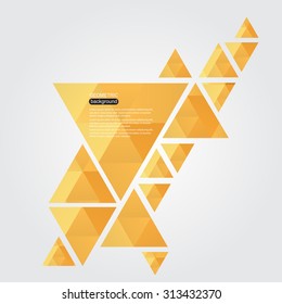 Abstract geometric background.Triangle background.Vector template.