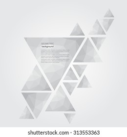 Abstract geometric background.Triangle background.Vector template.