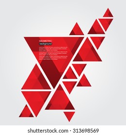 Abstract geometric background.Triangle background.Vector template.