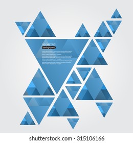 Abstract geometric background.Triangle background.Vector template.