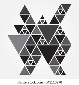 Abstract geometric background.Triangle background.Vector template.