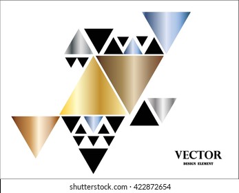 Abstract geometric background.Triangle background.Vector template.