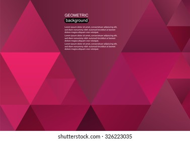 Abstract geometric background.Triangle vector background.