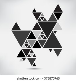 Abstract Geometric Background.Vector Triangle Background.