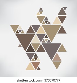 Abstract geometric background.Vector triangle background.