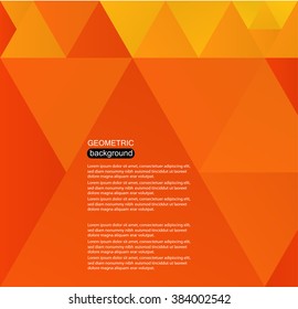 Abstract geometric background.Vector triangle background.