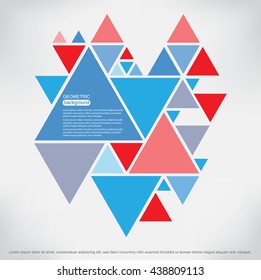 Abstract Geometric Background.Vector Triangle Background.