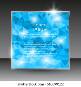 Abstract geometric background.Vector triangle background.