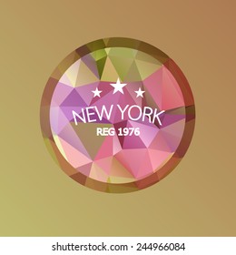 Abstract geometric banner. 