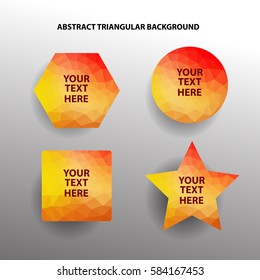 Abstract Geometric Banner in any Shape. Vector Eps.10