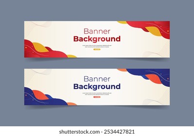 Abstract Geometric Banner Background template